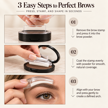 5-Second Brow Stamp Kit – Natural, Fuller-Looking Brows